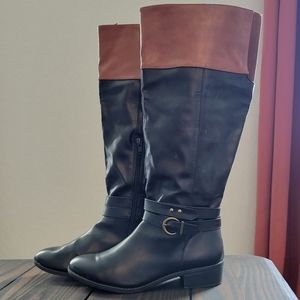 Rampage size 7.5 Black and Brown Riding Boots